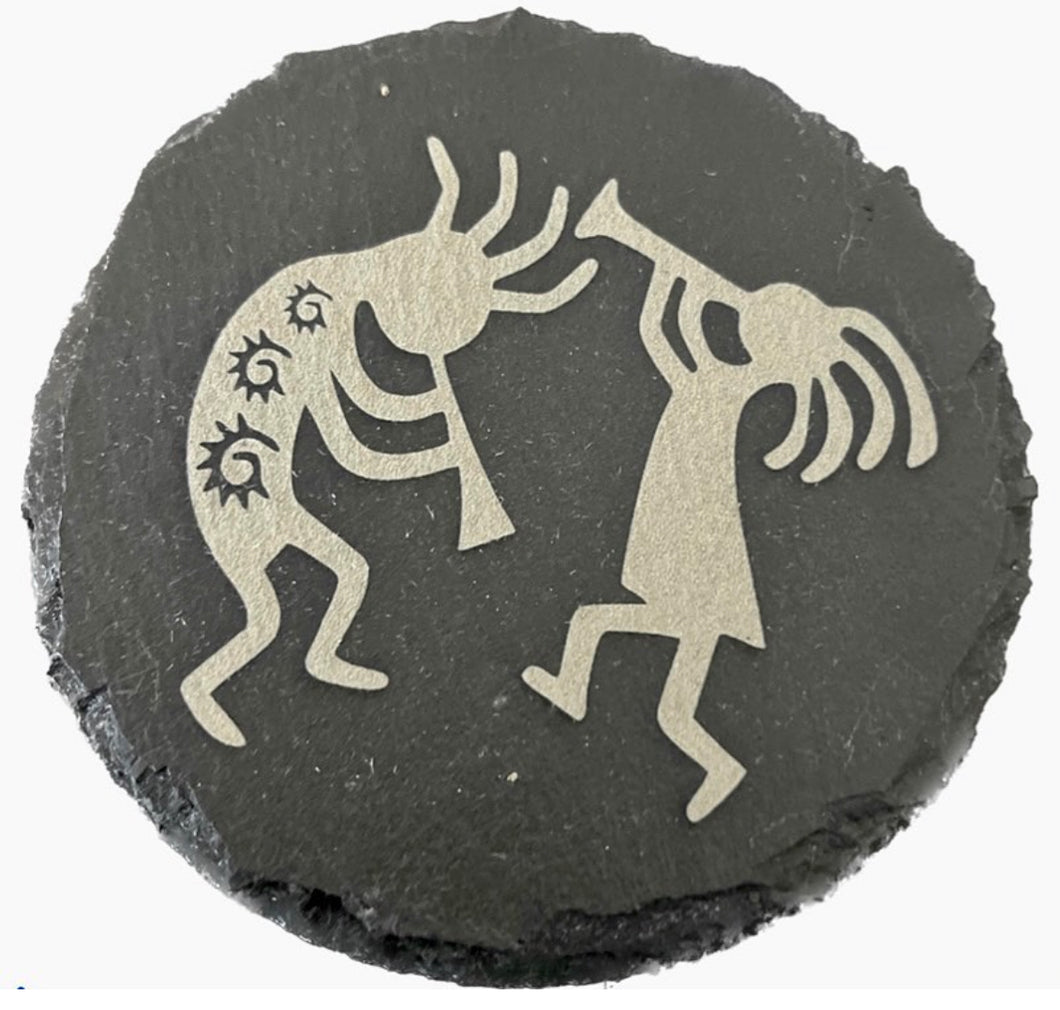 Slate Kokopelli Coaster