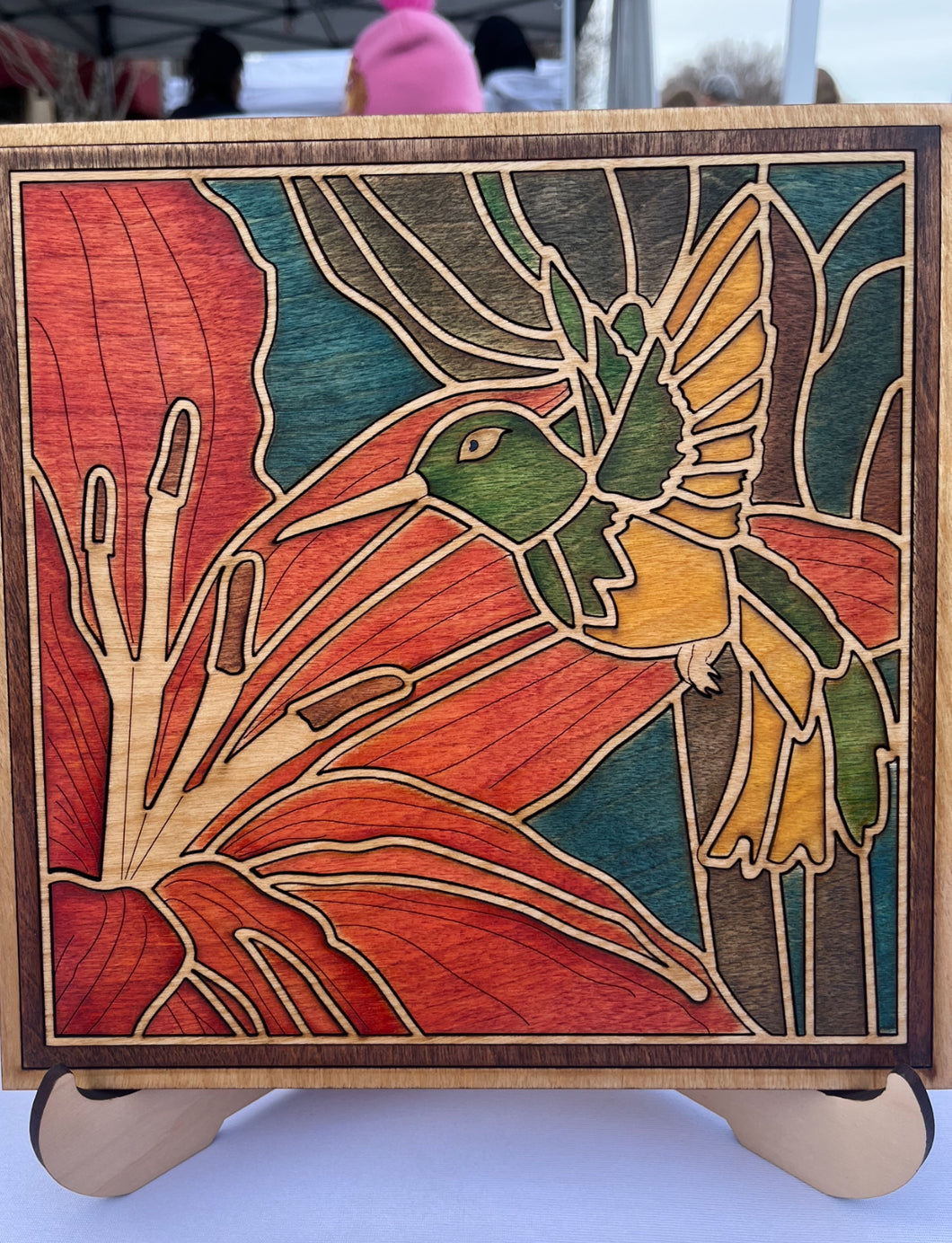 Hummingbird Art Piece