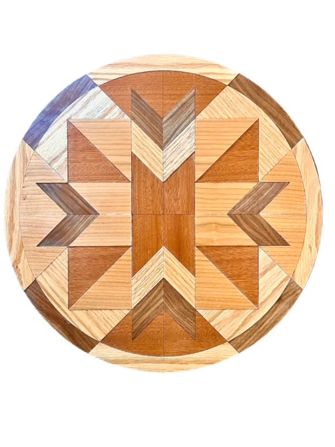 Round Wood Wall Quilt