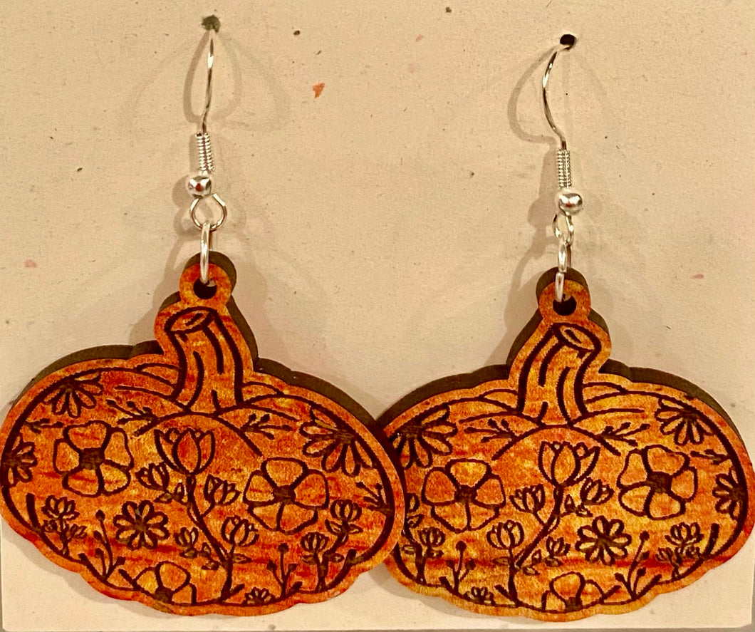 Fall Pumpkin Earrings