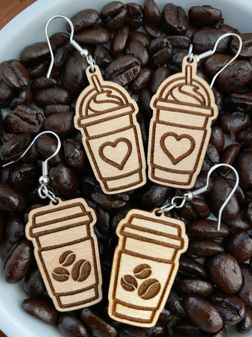 Coffee Lovers - Wood and Sterling Silver